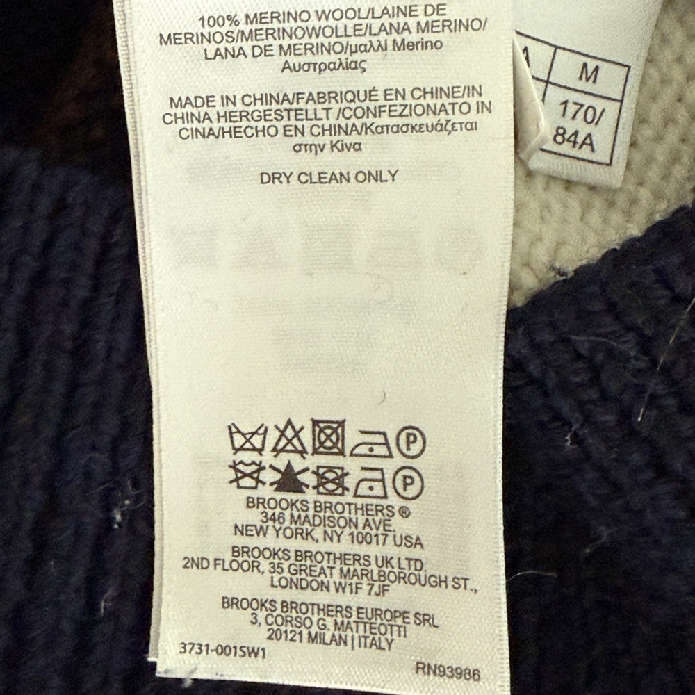 Brooks Brothers Women's Striped Merino Wool Crew Neck Sweater M Old Money Preppy - Picture 6 of 7